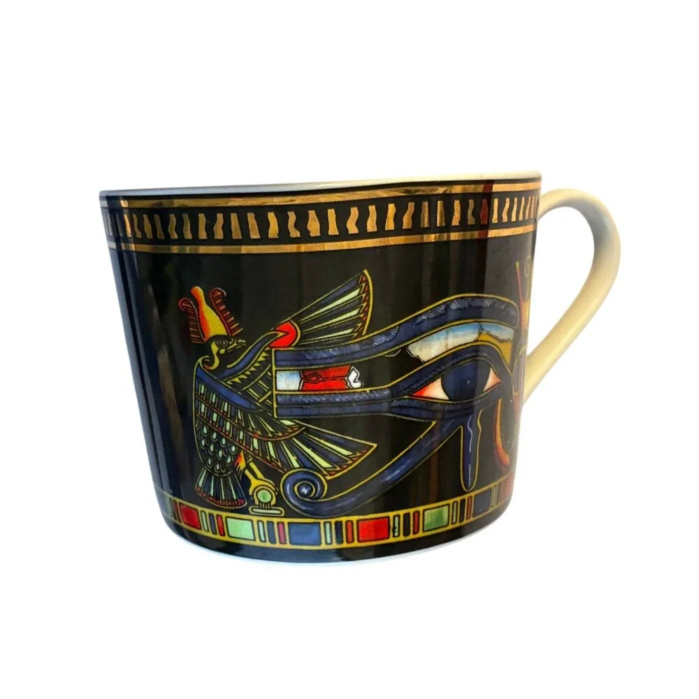 The Play Agency King Tut Black Eye of Ra Bone China Cup & Saucer